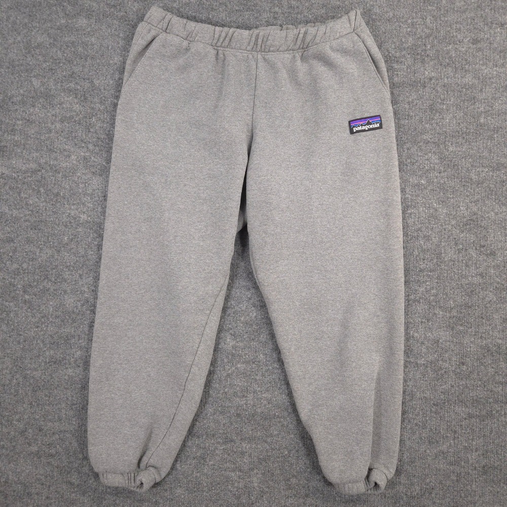 Patagonia P-6 Label Uprisal Sweatpants Mens XL Gray Heather Run Jog Lounge Train
